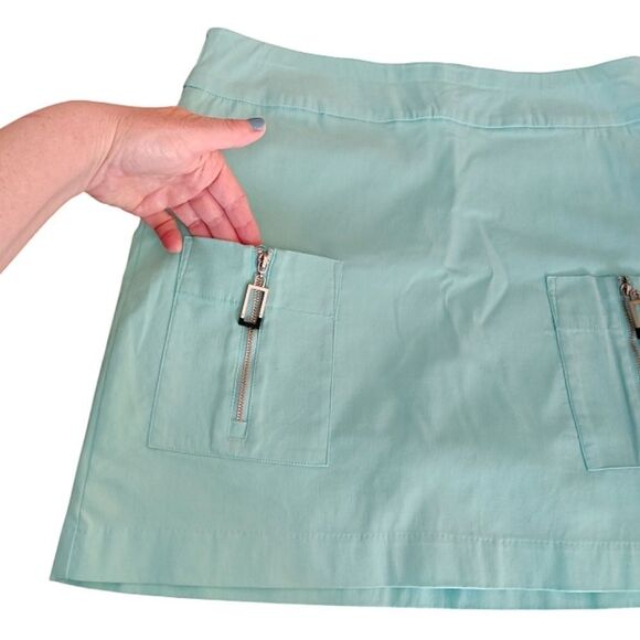 Jamie Sadock Mint Green Mini Athletic Golf Skirt Skort with Pockets Size 10 - Picture 5 of 15